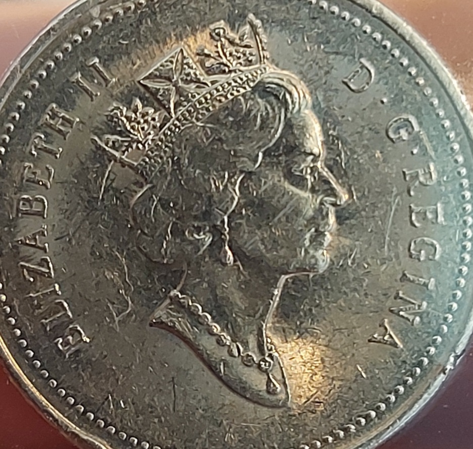 1996-Attached-6-Nickel-With-Die-Clash